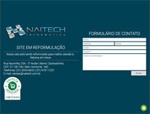 Tablet Screenshot of naitech.com.br